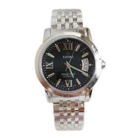 【全新】TITONI梅花83738 S-343自动机械机芯日期显示39mm（男款）天星系列精钢170426NJ102