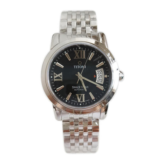 【全新】TITONI梅花83738 S-343自动机械机芯日期显示39mm（男款）天星系列精钢170426NJ102 商品图0