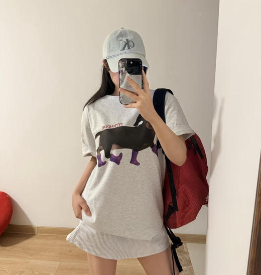 原单Asent*boom100%纯棉美式腊肠狗T恤052203 商品图2