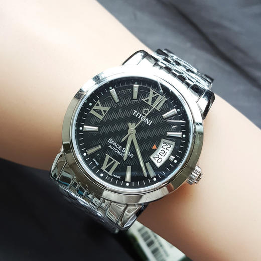 【全新】TITONI梅花83738 S-343自动机械机芯日期显示39mm（男款）天星系列精钢170426NJ102 商品图8