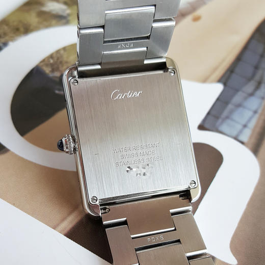 【95新】Cartier卡地亚W5200014石英机芯27*35mm（中性款）坦克系列 精钢130526TJ11 商品图6