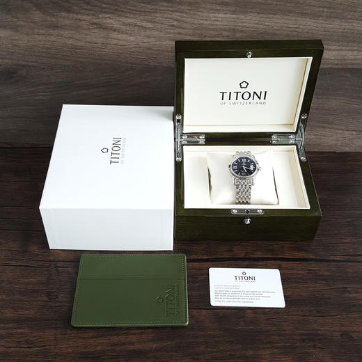 【全新】TITONI梅花83738 S-343自动机械机芯日期显示39mm（男款）天星系列精钢170426NJ102 商品图1
