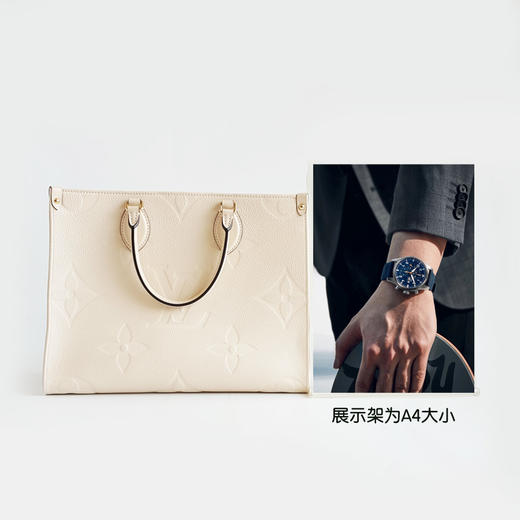【95新】LV路易威登ONTHEGO中号M46531中号全皮奶油白压花onthego手提单肩包女士210526AK09 商品图9