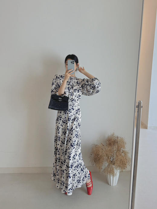 LK｜同款素雅印花长款连衣裙！ 商品图7