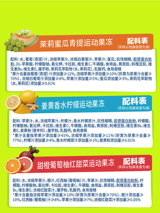 MM 山姆 ANDROS安德鲁运动果冻 60g*11/21袋（三口味） 商品图6