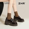 【6CM】ZHR猪皮垫增高厚底乐福鞋女2026春季新款小个子英伦单鞋女★ 商品缩略图8