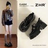 【6CM】ZHR猪皮垫增高厚底乐福鞋女2026春季新款小个子英伦单鞋女★ 商品缩略图0