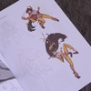 动漫人体结构描摹练习本：头部+躯干+手臂+腿部+手部+足部+动态+光影+衣褶+上色 人体结构造型原理透视游戏动漫形态设计 商品缩略图3