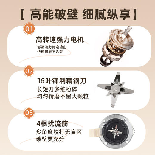 山水 多功能静音破壁机 SJ-5223 商品图1