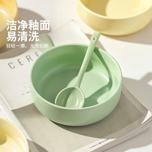 摩登主妇奶油风手柄碗陶瓷手把碗家用酸奶碗烤箱专用空气炸锅烤碗 商品图2