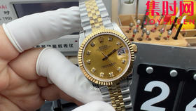 劳力士GS日志型系列 女款31mm 日志31系列 间金金盘钻面 女士腕表 搭载改Cal.2236全自动机械机芯