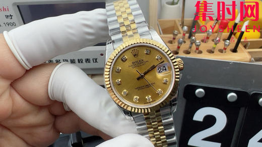 劳力士GS日志型系列 女款31mm 日志31系列 间金金盘钻面 女士腕表 搭载改Cal.2236全自动机械机芯 商品图0