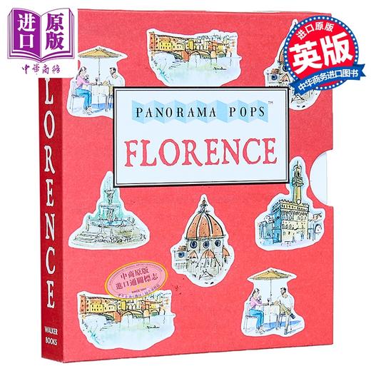 预售 【中商原版】佛罗伦萨 Walker全景立体书系列 精美折叠插画 Florence Panorama Pops 英文原版 Sarah Maycock 商品图0