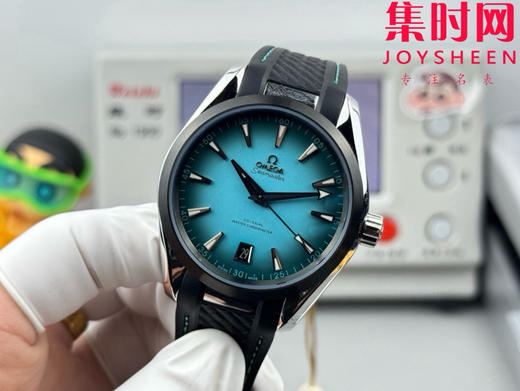 OVS欧米茄海马150米系列"绿松石" 男士腕表 欧米茄海马Aqua Terra新作 黑摆轮 表径41mm 商品图4