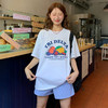 西遇韩系印花短袖T恤女2026年夏季新款纯棉圆领宽松显瘦百搭上衣SS060446 商品缩略图1