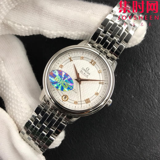 MKS欧米茄碟飞系列 蝶飞经典女款系列 绸缎面 女士机械腕表 表盘尺寸：32.7*9.5mm 专柜原装尺寸 商品图2