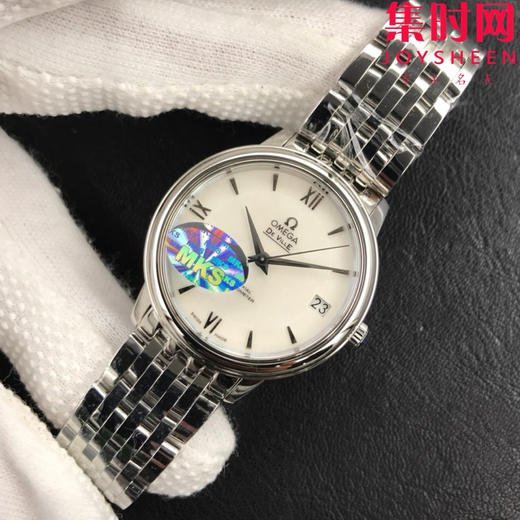 MKS欧米茄碟飞系列 蝶飞经典女款系列 贝母面 女士机械腕表 表盘尺寸：32.7*9.5mm 专柜原装尺寸 商品图2