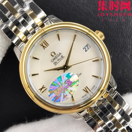 MKS欧米茄碟飞系列 蝶飞经典女款系列 间金贝母面 女士机械腕表 表盘尺寸：32.7*9.5mm 专柜原装尺寸 商品图3