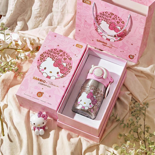 摩登主妇六一儿童节礼物hellokitty纯钛保温杯生日水杯女吸管杯子 商品图4