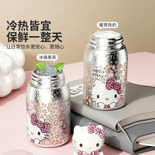 摩登主妇六一儿童节礼物hellokitty纯钛保温杯生日水杯女吸管杯子 商品图2