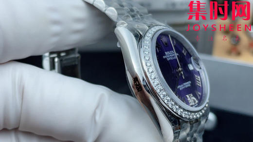 劳力士GS日志型系列 女款31mm 日志31系列 紫罗马钻圈 女士腕表 搭载改Cal.2236全自动机械机芯 商品图3