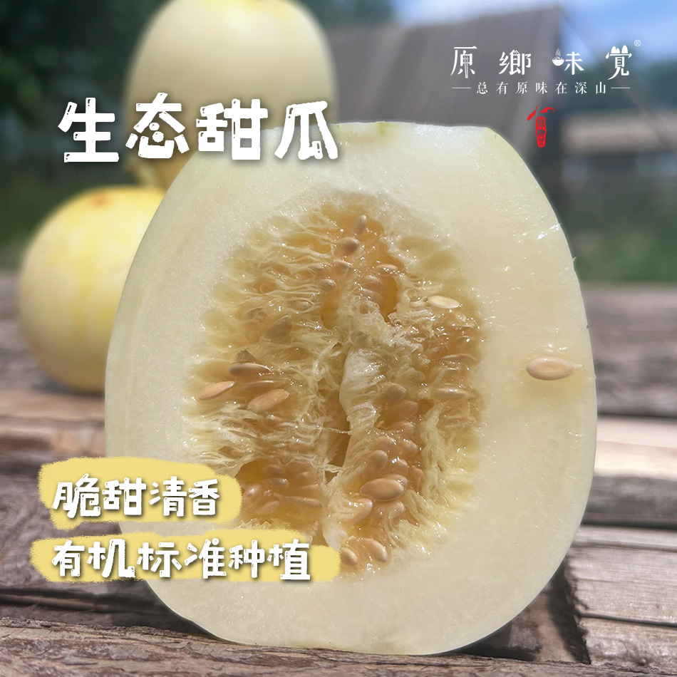 生态甜瓜（基地直发-顺丰包邮）| 4斤装，来自陕西咸阳，生产者：郑力行，【合作生产，公平贸易】