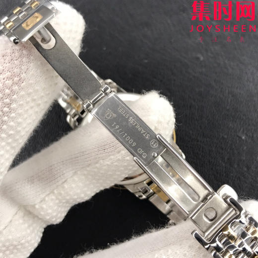MKS欧米茄碟飞系列 蝶飞经典女款系列 间金绸缎面 女士机械腕表 表盘尺寸：32.7*9.5mm 专柜原装尺寸 商品图7