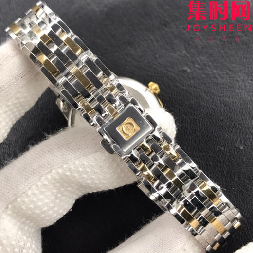 MKS欧米茄碟飞系列 蝶飞经典女款系列 间金绸缎面 女士机械腕表 表盘尺寸：32.7*9.5mm 专柜原装尺寸 商品图6