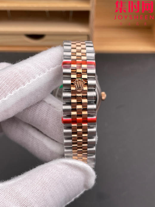 劳力士GS日志型系列 女款31mm 日志31系列 间玫金钻刻咖啡面 女士腕表 搭载改Cal.2236全自动机械机芯 商品图7