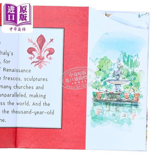 预售 【中商原版】佛罗伦萨 Walker全景立体书系列 精美折叠插画 Florence Panorama Pops 英文原版 Sarah Maycock 商品图2