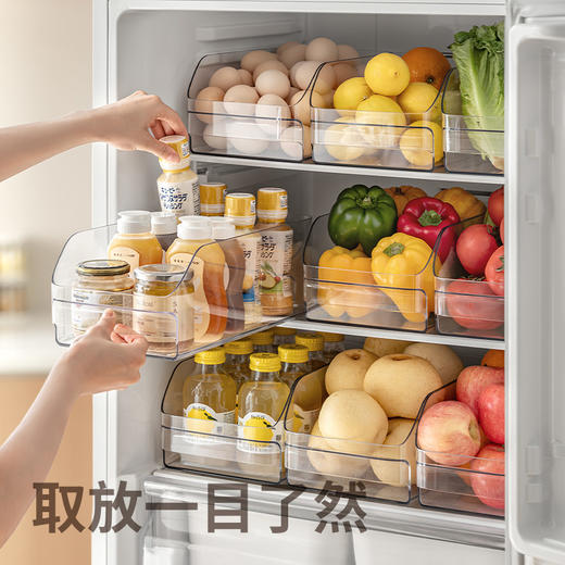懒角落冰箱敞口收纳盒家用厨房食品级蔬菜鸡蛋保鲜盒饮料盒子整理神器 商品图4