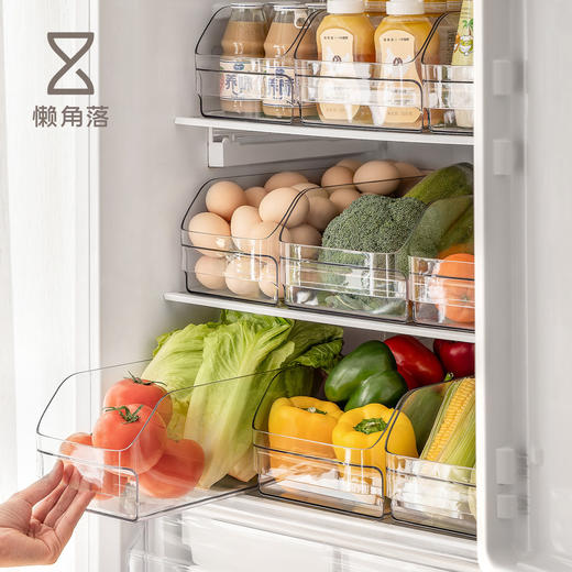 懒角落冰箱敞口收纳盒家用厨房食品级蔬菜鸡蛋保鲜盒饮料盒子整理神器 商品图0