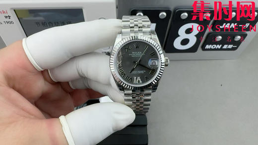 劳力士GS日志型系列 女款31mm 日志31系列 灰罗马 女士腕表 搭载改Cal.2236全自动机械机芯 商品图0