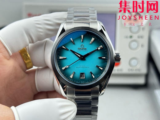 OVS欧米茄海马150米系列"绿松石" 男士腕表 欧米茄海马Aqua Terra新作 黑摆轮 表径41mm 商品图4