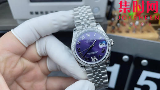 劳力士GS日志型系列 女款31mm 日志31系列 紫罗马钻圈 女士腕表 搭载改Cal.2236全自动机械机芯 商品图0