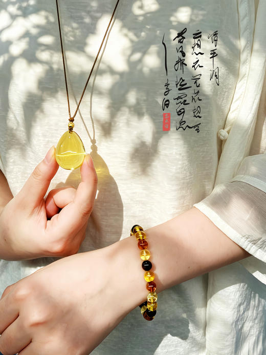 预售3天【蜜蜡系列 吊坠/项链】无论是自戴还是送人都有意义 舒缓心情  好运连连～ 商品图0
