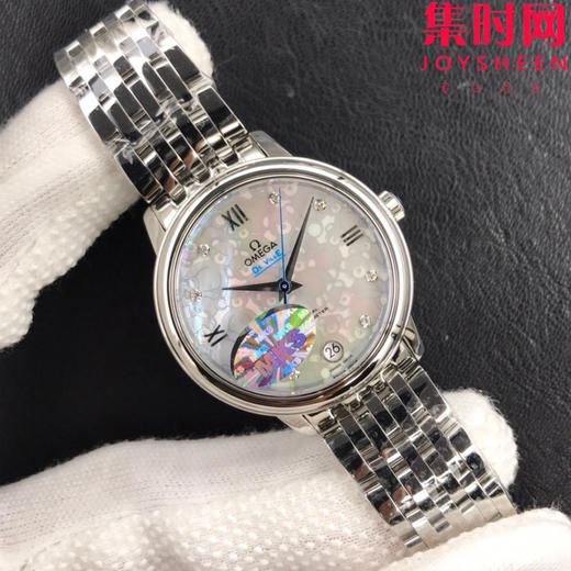 MKS欧米茄碟飞系列 蝶飞经典女款系列 小熊盘 女士机械腕表 表盘尺寸：32.7*9.5mm 专柜原装尺寸 商品图1