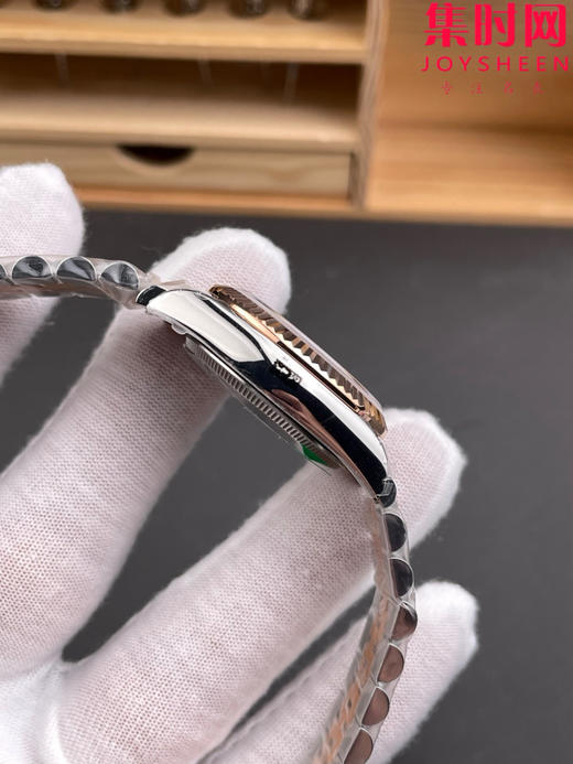 劳力士GS日志型系列 女款31mm 日志31系列 间玫金钻刻咖啡面 女士腕表 搭载改Cal.2236全自动机械机芯 商品图5