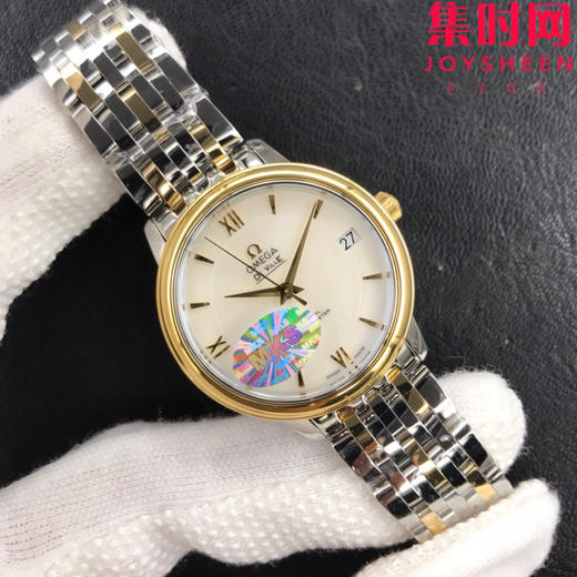 MKS欧米茄碟飞系列 蝶飞经典女款系列 间金贝母面 女士机械腕表 表盘尺寸：32.7*9.5mm 专柜原装尺寸 商品图1