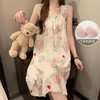 【夏日新款❗️超舒服的吊带睡裙】自带胸垫，免穿内衣文胸垫，超舒服！女薄款网红风背心睡衣加大码夏季泡泡纱家居服★美物社 商品缩略图1