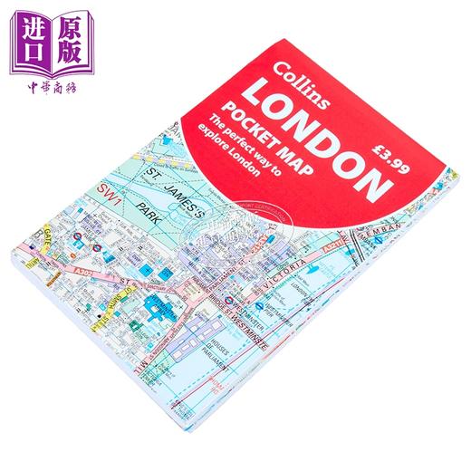 【中商原版】伦敦袖珍地图 London Pocket Map 英文原版 Collins Maps 旅游地图指南 商品图1