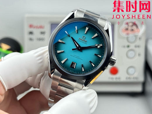 OVS欧米茄海马150米系列"绿松石" 男士腕表 欧米茄海马Aqua Terra新作 黑摆轮 表径41mm 商品图3