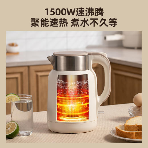 山水 双层防烫无缝内胆电热水壶 YY-S1790 商品图3