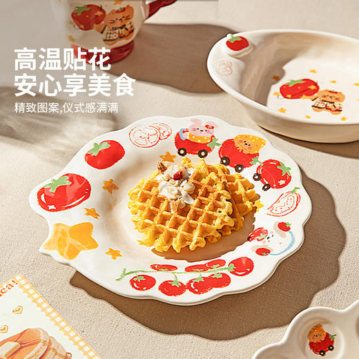 摩登主妇特别好看的餐具陶瓷家用米饭碗菜盘高颜值早餐盘 商品图3