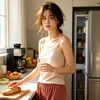 Mylyis 兰精莫代尔60S无痕圆领背心/可调节吊带 多色可选 云感轻柔体验 舒适透气 裸感轻盈 商品缩略图10