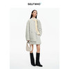 SELFWHO90白鸭绒菱格纹理羽绒服女2025冬季新款宽松防风轻暖外套 商品缩略图1