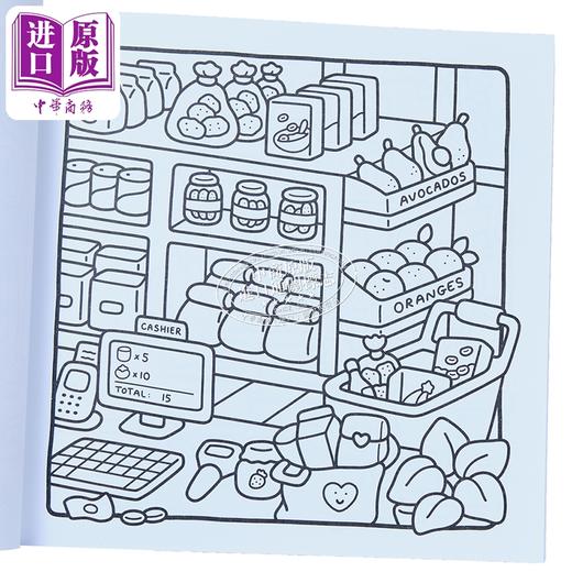 预售 【中商原版】舒适角落填色书 适合成人和儿童 Cozy Corner Coloring Book for Adults and Kids 英文原版 Coco Wyo 商品图2