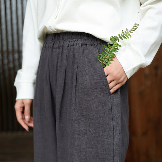 东方美学【吾乃兮 新中式苎麻服饰合集】苎麻70%+棉30%的黄金混纺比例 打造慵懒文艺、简约度假风格穿搭 商品图8