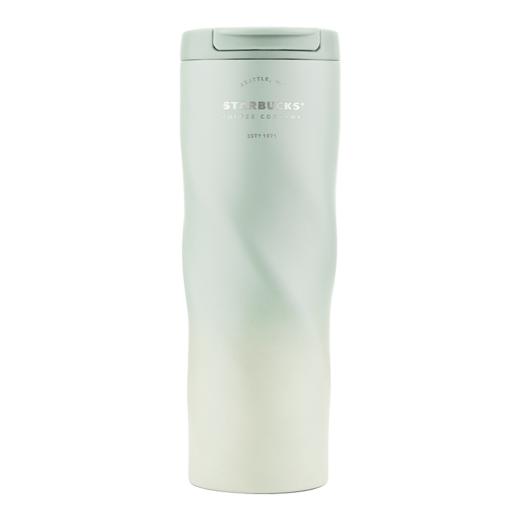 星巴克经典渐层款翻盖杯绿色473ml 商品图1