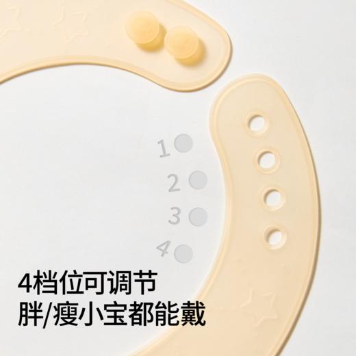 【口水巾】嫚熙宝宝辅食围兜婴儿吃饭专用饭兜儿童硅胶轻薄围嘴防水防脏神器 商品图2